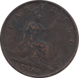 1864 FARTHING ( AUNC ) - FARTHING - Cambridgeshire Coins