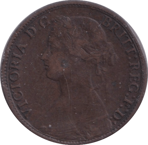 1864 FARTHING ( FINE ) - FARTHING - Cambridgeshire Coins