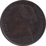1864 FARTHING ( GVF ) - FARTHING - Cambridgeshire Coins