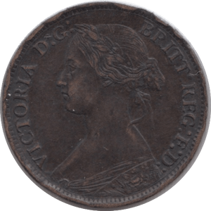 1864 FARTHING ( VF ) - Farthing - Cambridgeshire Coins