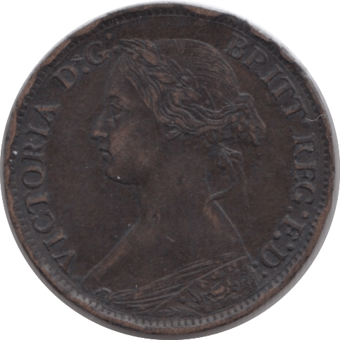 1864 FARTHING ( VF ) - Farthing - Cambridgeshire Coins