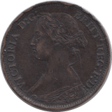 1864 FARTHING ( VF ) - Farthing - Cambridgeshire Coins