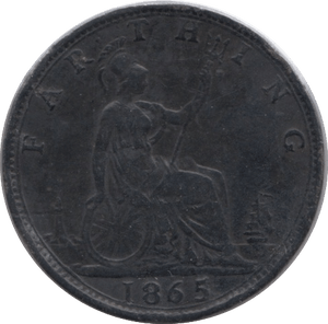 1864 FARTHING ( VF ) - Farthing - Cambridgeshire Coins