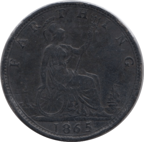 1864 FARTHING ( VF ) - Farthing - Cambridgeshire Coins
