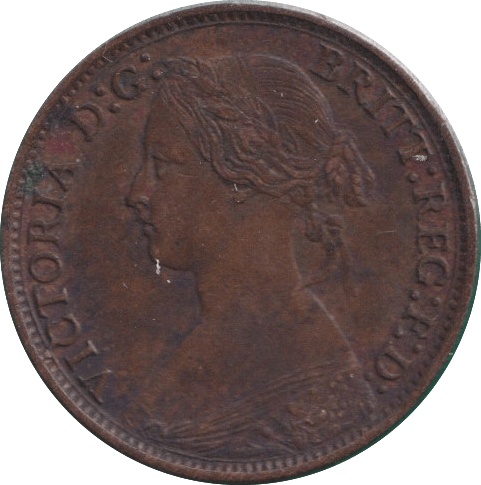 1864 FARTHING ( VF ) - FARTHING - Cambridgeshire Coins