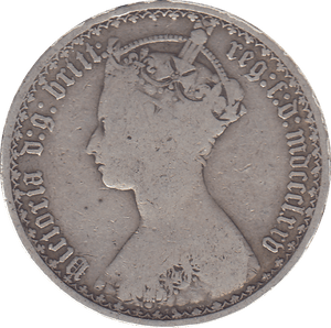 1864 FLORIN ( FINE ) - FLORIN - Cambridgeshire Coins