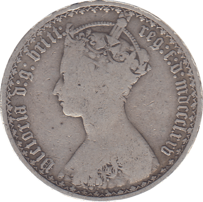 1864 FLORIN ( FINE ) - FLORIN - Cambridgeshire Coins