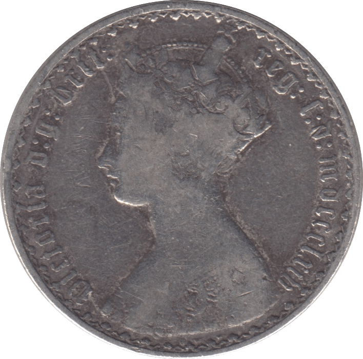 1864 FLORIN ( FINE ) - FLORIN - Cambridgeshire Coins