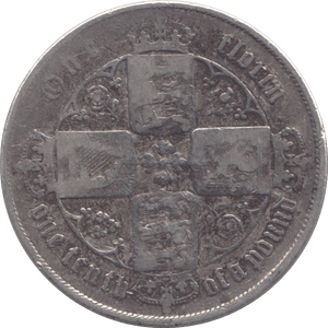 1864 FLORIN ( FINE ) - FLORIN - Cambridgeshire Coins