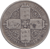 1864 FLORIN ( FINE ) - FLORIN - Cambridgeshire Coins