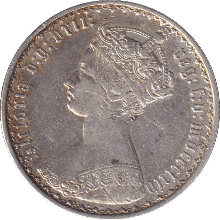 1864 FLORIN ( GVF ) DIE 45 - FLORIN - Cambridgeshire Coins