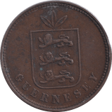 1864 FOUR DOUBLES GUERNSEY - WORLD COINS - Cambridgeshire Coins