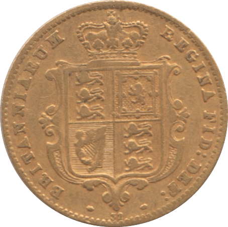 1864 GOLD HALF SOVEREIGN ( VF ) DIE 32 - HALF SOVEREIGN - Cambridgeshire Coins