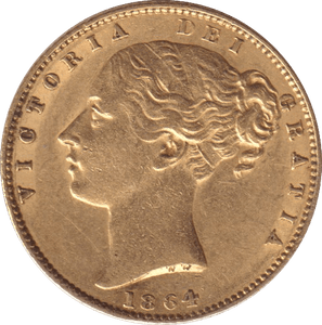 1864 GOLD SOVEREIGN ( EF ) DIE 30 - SOVEREIGN - Cambridgeshire Coins