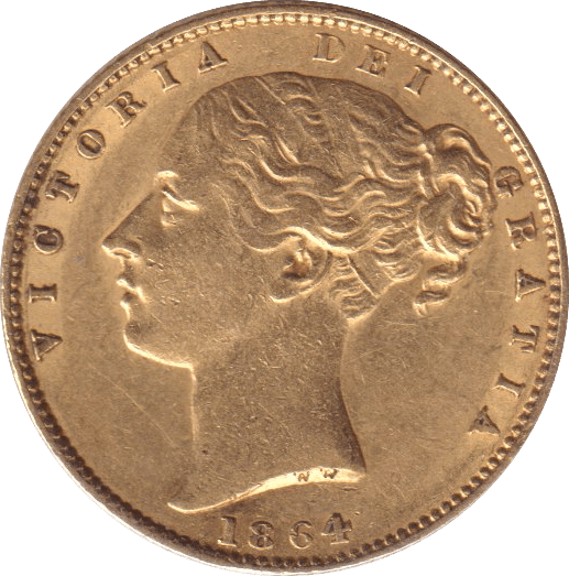 1864 GOLD SOVEREIGN ( EF ) DIE 30 - SOVEREIGN - Cambridgeshire Coins