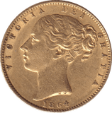 1864 GOLD SOVEREIGN ( EF ) DIE 30 - SOVEREIGN - Cambridgeshire Coins