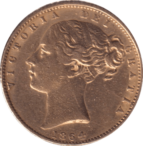 1864 GOLD SOVEREIGN ( GVF ) DIE 37 - SOVEREIGN - Cambridgeshire Coins