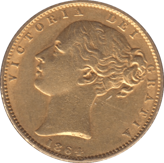 1864 GOLD SOVEREIGN ( GVF ) DIE 38 - SOVEREIGN - Cambridgeshire Coins
