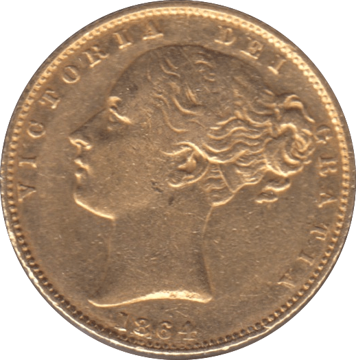 1864 GOLD SOVEREIGN ( GVF ) DIE 48 - SOVEREIGN - Cambridgeshire Coins