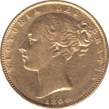 1864 GOLD SOVEREIGN ( GVF ) DIE 69 - SOVEREIGN - Cambridgeshire Coins