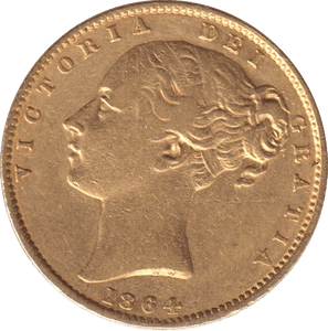 1864 GOLD SOVEREIGN ( GVF ) DIE 74 - SOVEREIGN - Cambridgeshire Coins