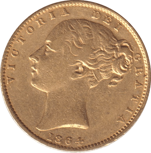 1864 GOLD SOVEREIGN ( GVF ) DIE 74 - SOVEREIGN - Cambridgeshire Coins