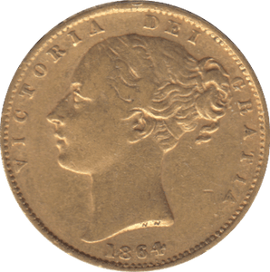 1864 GOLD SOVEREIGN ( GVF ) DIE 92 - SOVEREIGN - Cambridgeshire Coins