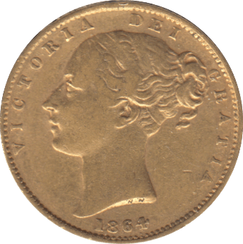 1864 GOLD SOVEREIGN ( GVF ) DIE 92 - SOVEREIGN - Cambridgeshire Coins