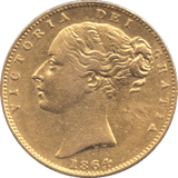 1864 GOLD SOVEREIGN ( GVF ) DIE 96 - SOVEREIGN - Cambridgeshire Coins