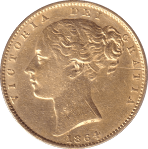 1864 GOLD SOVEREIGN ( GVF ) - SOVEREIGN - Cambridgeshire Coins