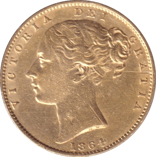 1864 GOLD SOVEREIGN ( GVF ) - SOVEREIGN - Cambridgeshire Coins