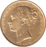 1864 GOLD SOVEREIGN ( GVF ) - SOVEREIGN - Cambridgeshire Coins