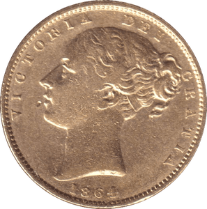 1864 GOLD SOVEREIGN ( GVF ) - SOVEREIGN - Cambridgeshire Coins