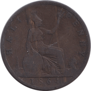 1864 HALFPENNY ( FAIR ) - HALFPENNY - Cambridgeshire Coins