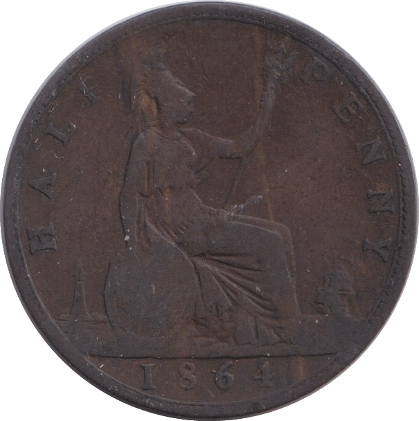 1864 HALFPENNY ( FAIR ) - HALFPENNY - Cambridgeshire Coins