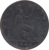 1864 HALFPENNY ( FINE ) - HALFPENNY - Cambridgeshire Coins