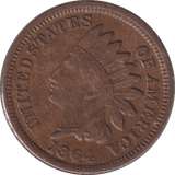 1864 ONE CENT USA - WORLD COINS - Cambridgeshire Coins