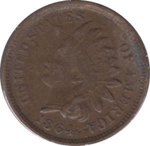 1864 ONE CENT USA - WORLD COINS - Cambridgeshire Coins