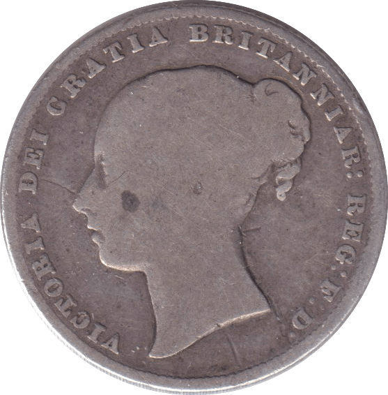 1864 SHILLING ( FINE ) - SHILLING - Cambridgeshire Coins