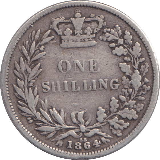 1864 SHILLING ( GF ) - SHILLING - Cambridgeshire Coins