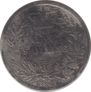 1864 SHILLING ( NF ) - SHILLING - Cambridgeshire Coins