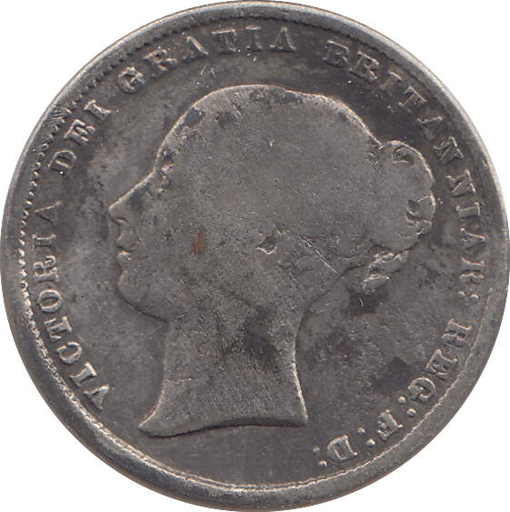 1864 SHILLING ( NF ) - SHILLING - Cambridgeshire Coins
