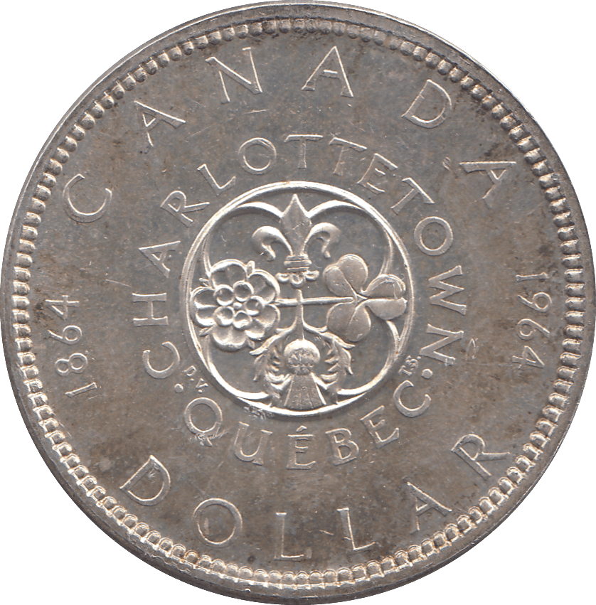 1864 SILVER DOLLAR CANADA - SILVER WORLD COINS - Cambridgeshire Coins