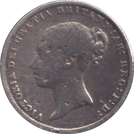 1864 SIXPENCE ( FINE ) - SIXPENCE - Cambridgeshire Coins