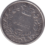 1864 SIXPENCE ( FINE ) - SIXPENCE - Cambridgeshire Coins