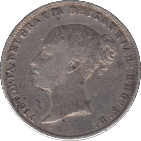 1864 SIXPENCE ( FINE ) - SIXPENCE - Cambridgeshire Coins
