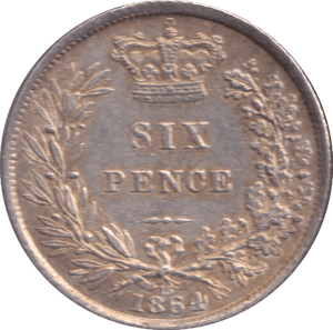 1864 SIXPENCE ( GVF ) - SIXPENCE - Cambridgeshire Coins
