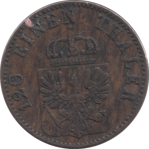 1865 3 PFENNIG PRUSSIA - WORLD COINS - Cambridgeshire Coins