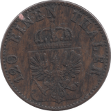 1865 3 PFENNIG PRUSSIA - WORLD COINS - Cambridgeshire Coins