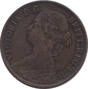 1865 FARTHING ( AUNC ) - FARTHING - Cambridgeshire Coins